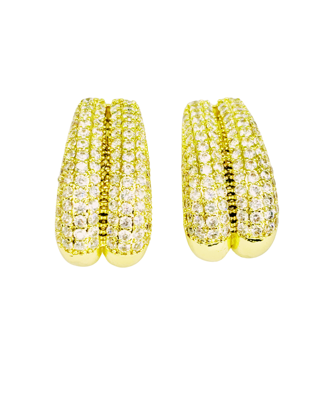 Golden Luxe Hug Hoops Earrings