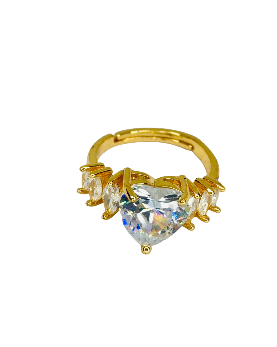 Crown Heart Spark Ring
