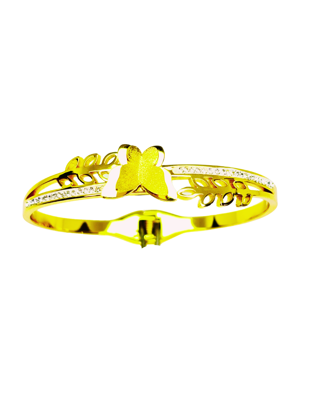 Golden Bow Leaf Korean Bracelet