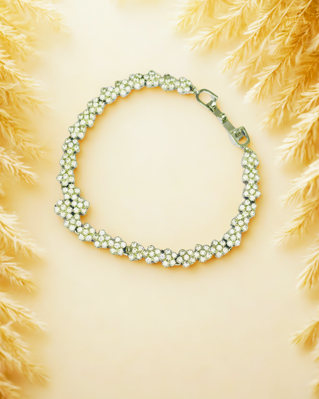 Golden And Silver Bloom Bracelet