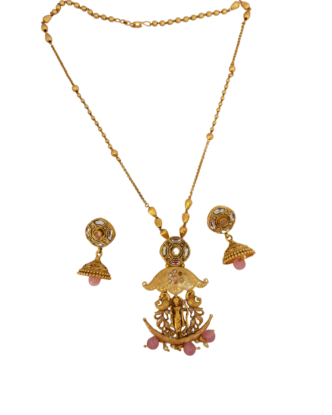 Temple Jwellery Pendent Set