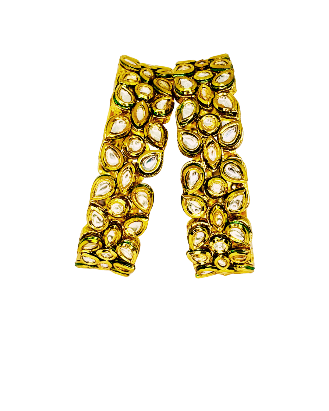 Royal Kundan Broad Bangles