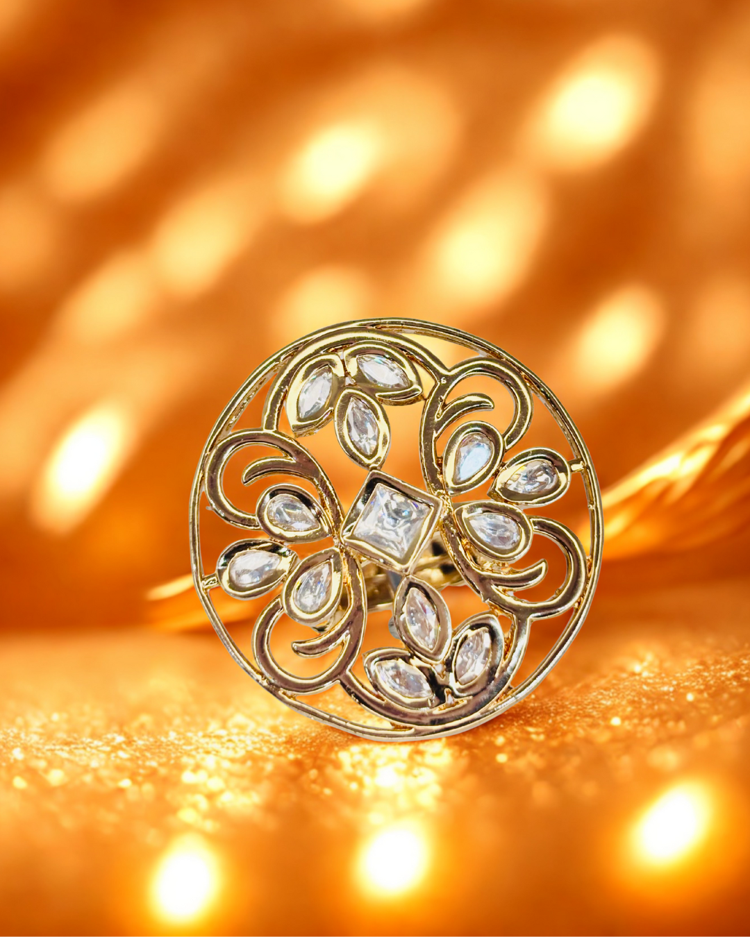 Kundan Filigree Ring