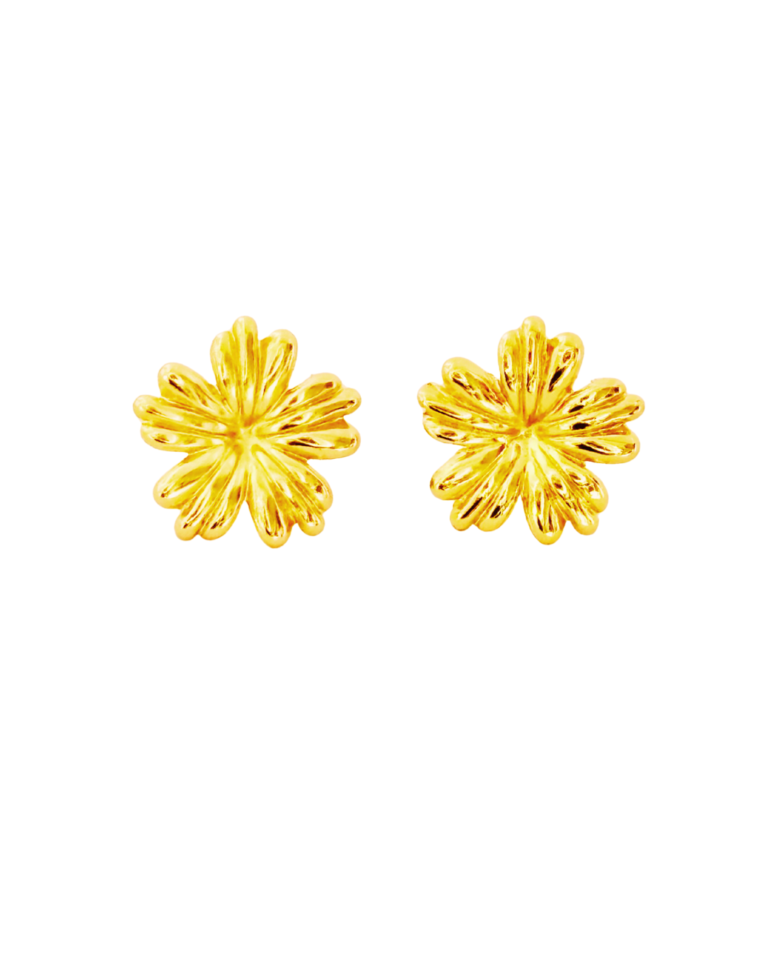 Sunburst Floral Stud Earrings