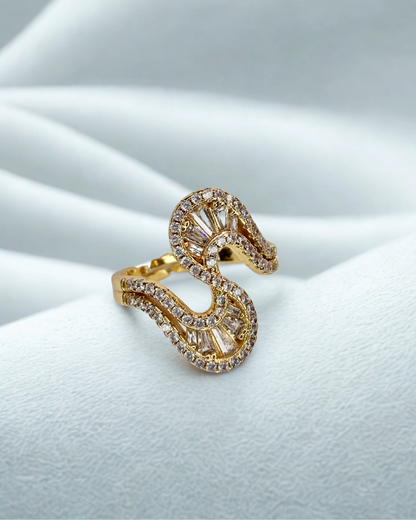 Swirl of Grace Korean Ring