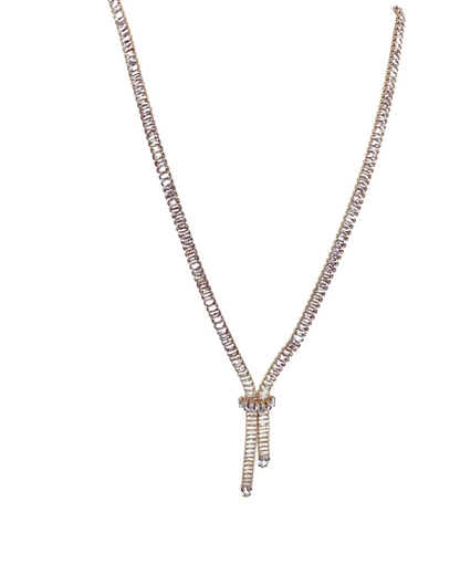 Ice Drip Knot Korean Necklace