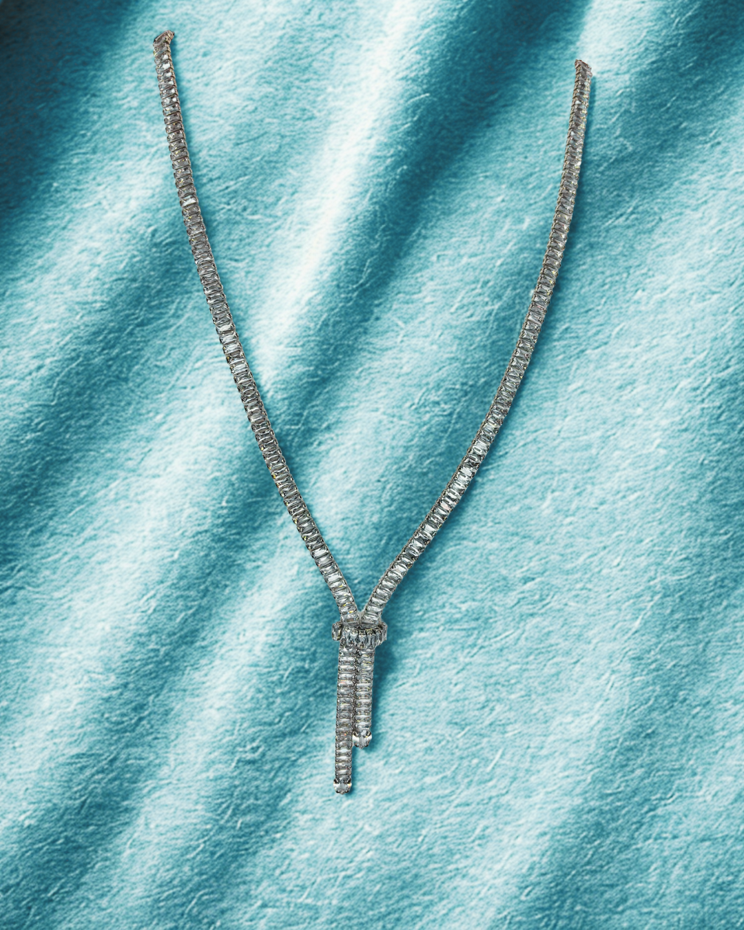 Ice Drip Knot Korean Necklace