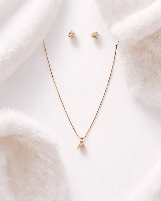 Mini Jhumka-Inspired Pendant Set