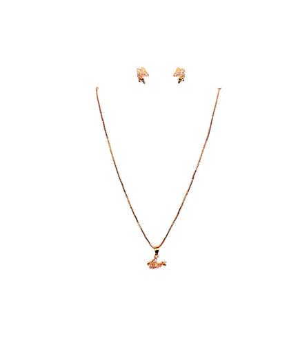 Butterfly-Shaped Pendant Set