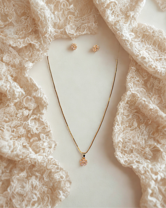 Blossom Bow Pendant Set