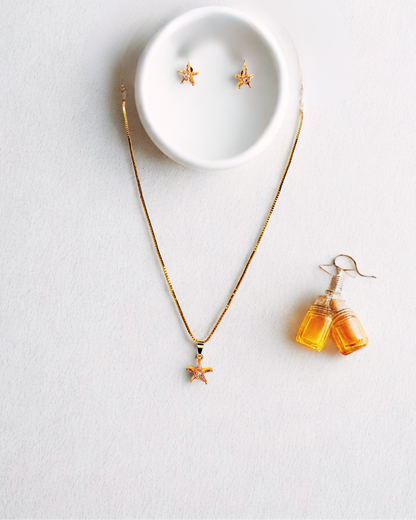 Sea Star Shine Pendant Set