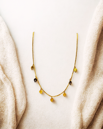 Leafy Whispers Korean Necklace