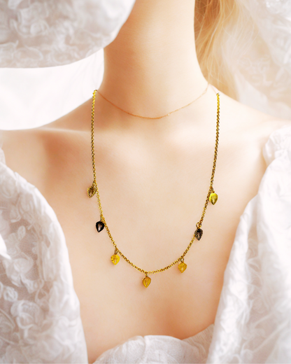 Leafy Whispers Korean Necklace