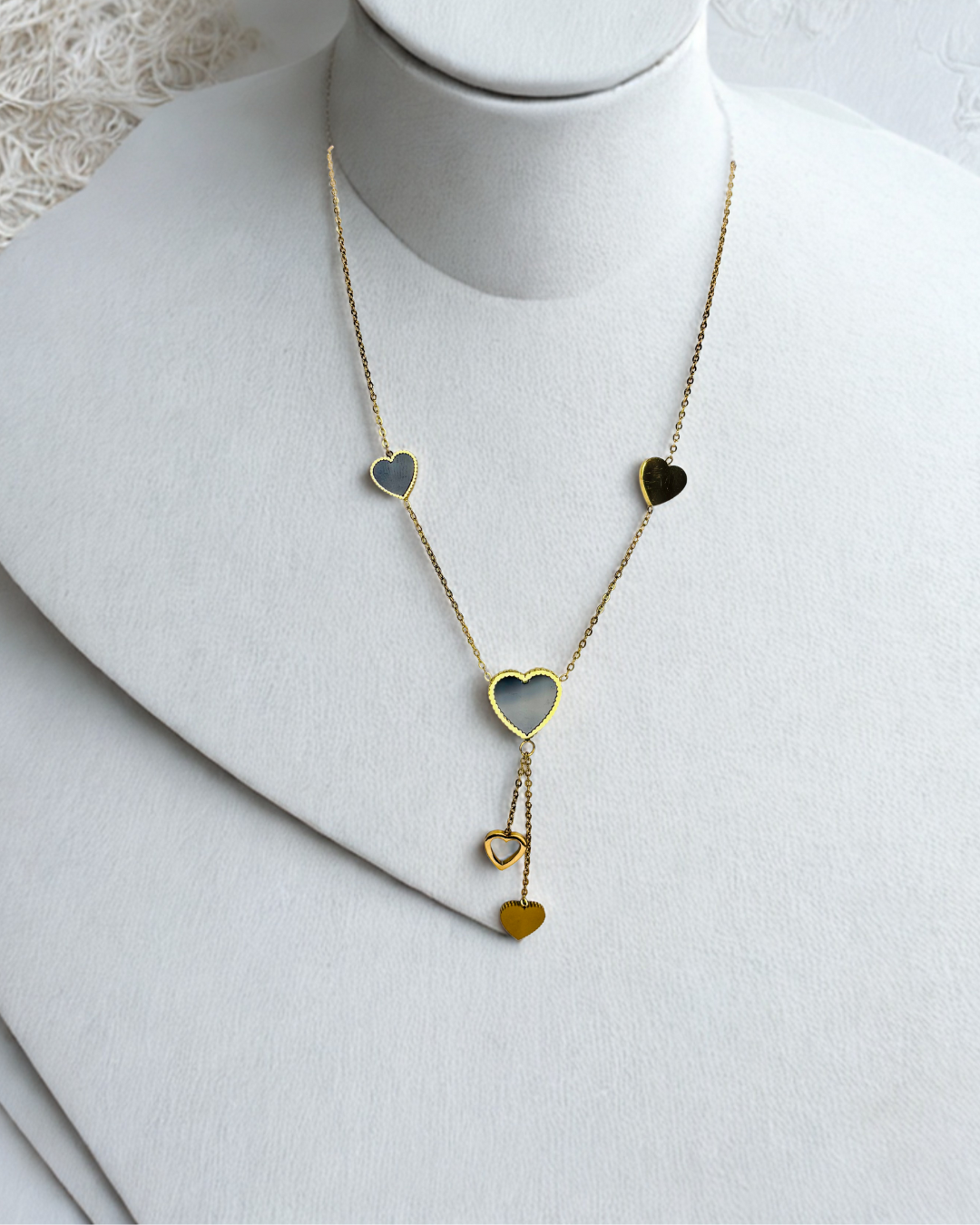 Midnight Hearts Layered Pendant