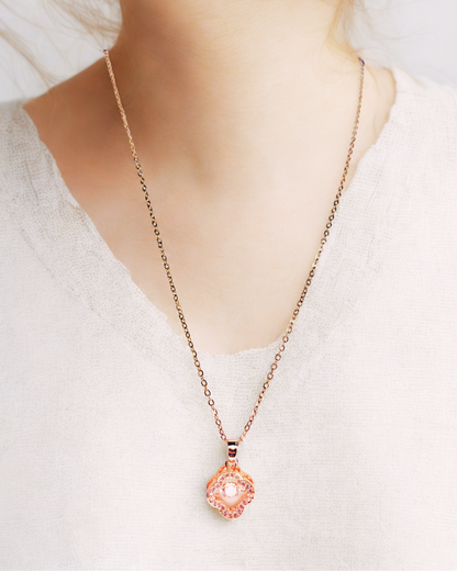 Blush Bloom Pendant Necklace
