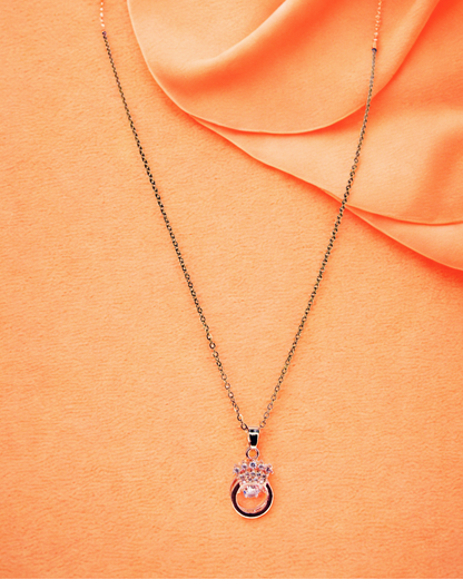 Crown Charm Pendant Necklace