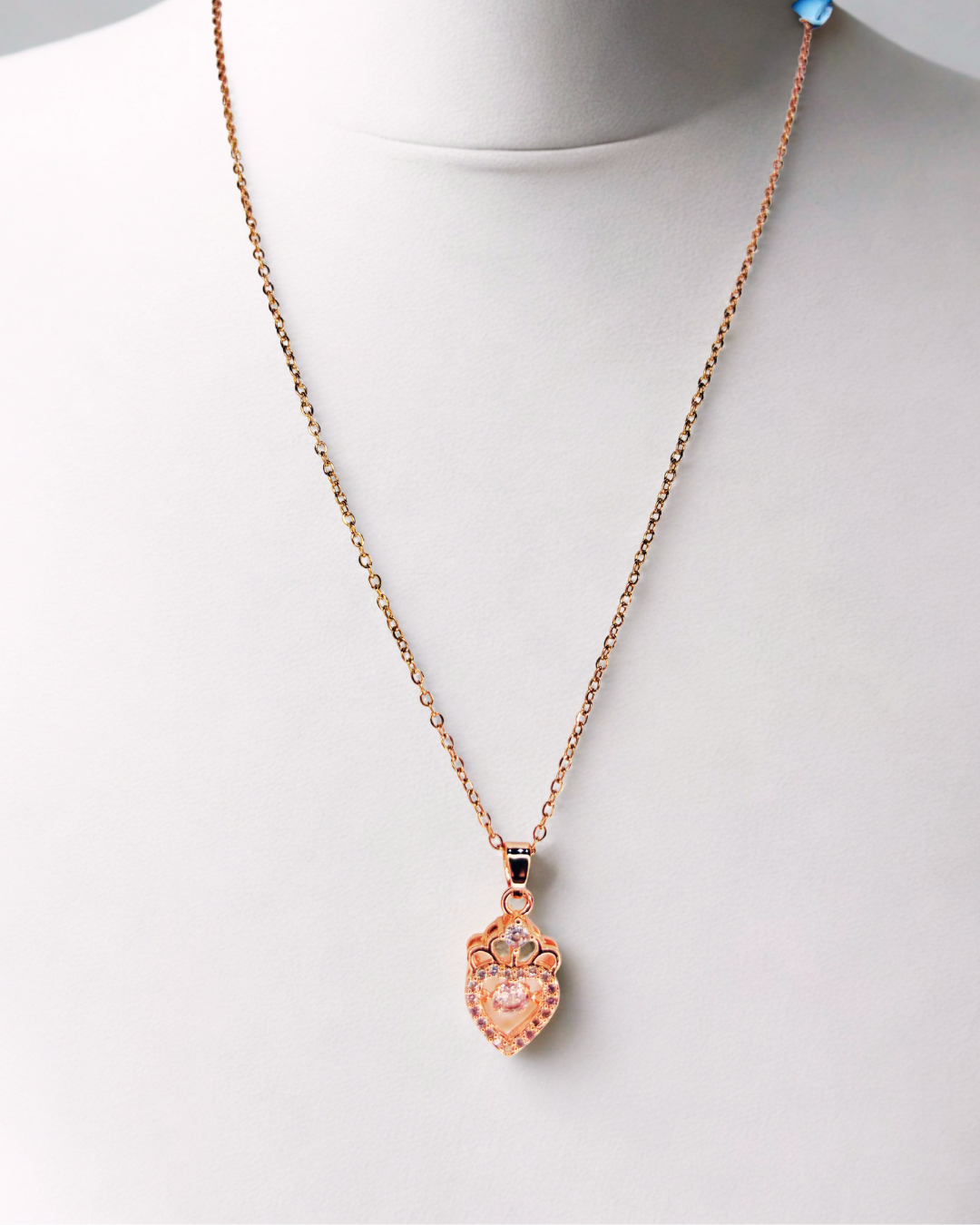 Royal Heart Pendant Necklace