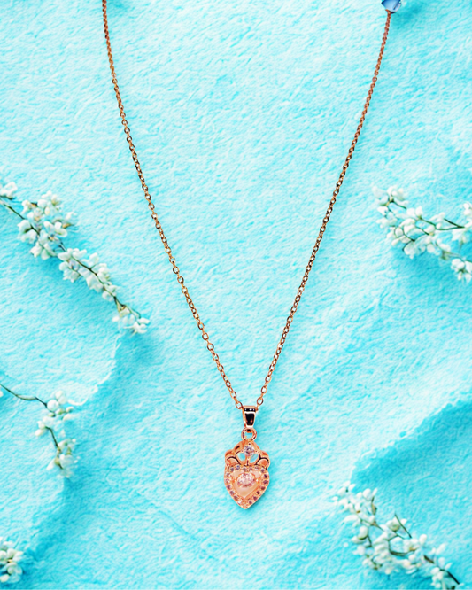 Royal Heart Pendant Necklace