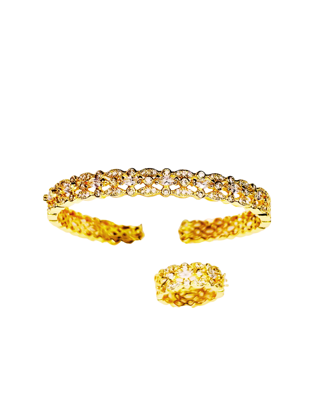 Golden Grace Bracelet & Ring Set