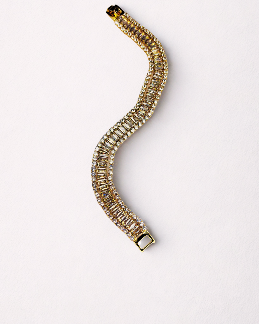 Golden Luxe Baguette Bracelet