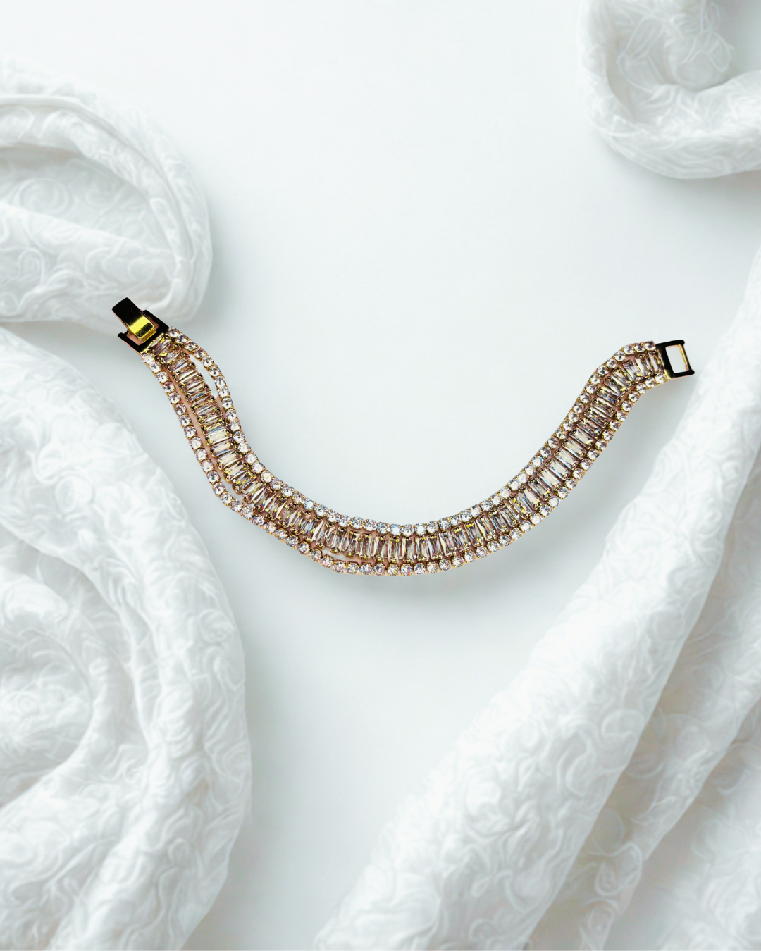 Golden Luxe Baguette Bracelet