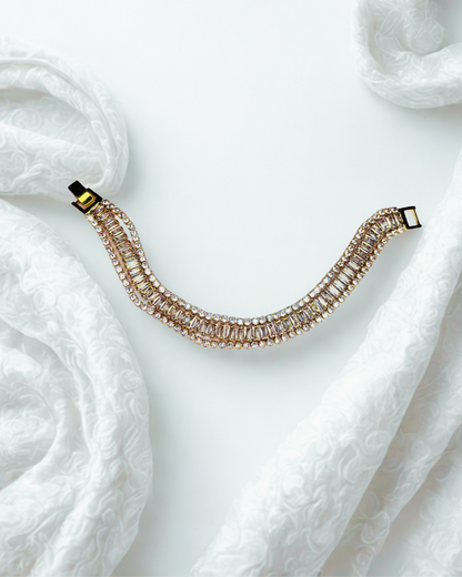 Golden Luxe Baguette Bracelet