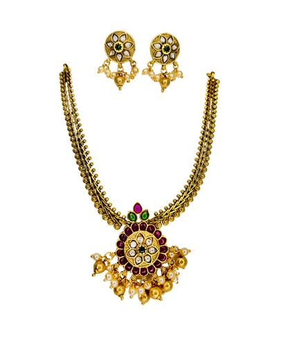 Rajwadi Blossom Kundan Set
