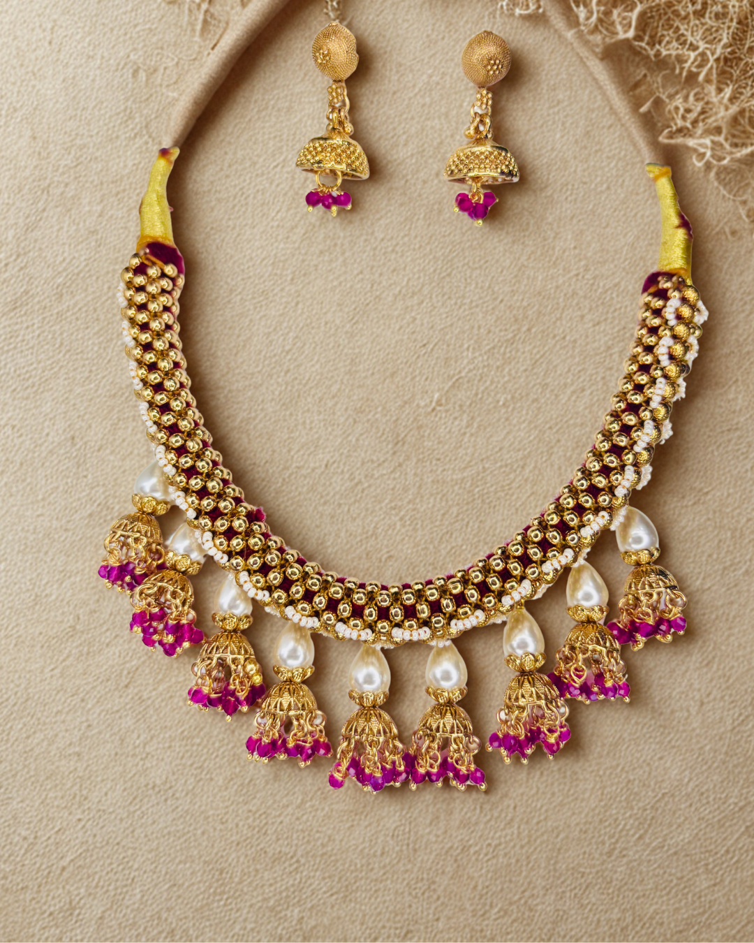 Royal Kundan Jhumka Choker Set