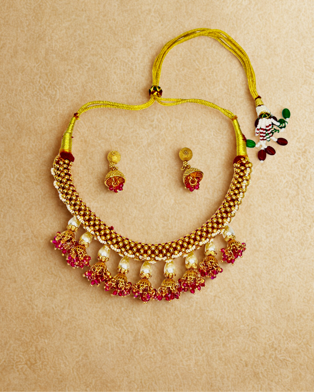 Royal Kundan Jhumka Choker Set