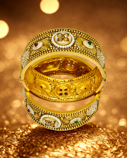 Antique Temple Work Kada Bangles