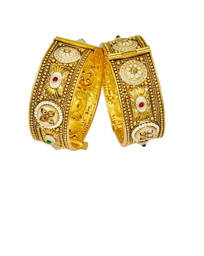 Antique Temple Work Kada Bangles