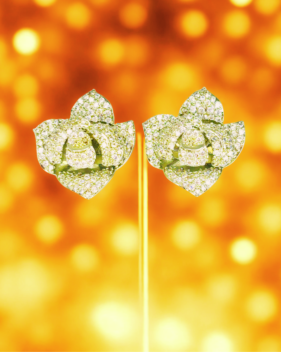 Rose Radiance Studs Earrings
