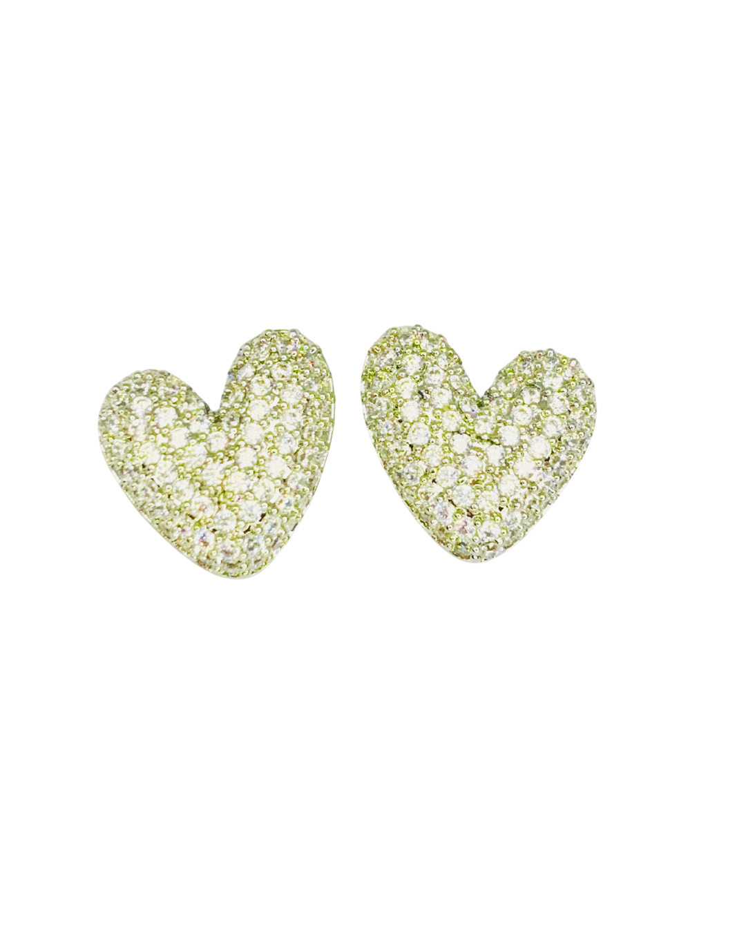 Sparkle Heart Studs Earrings