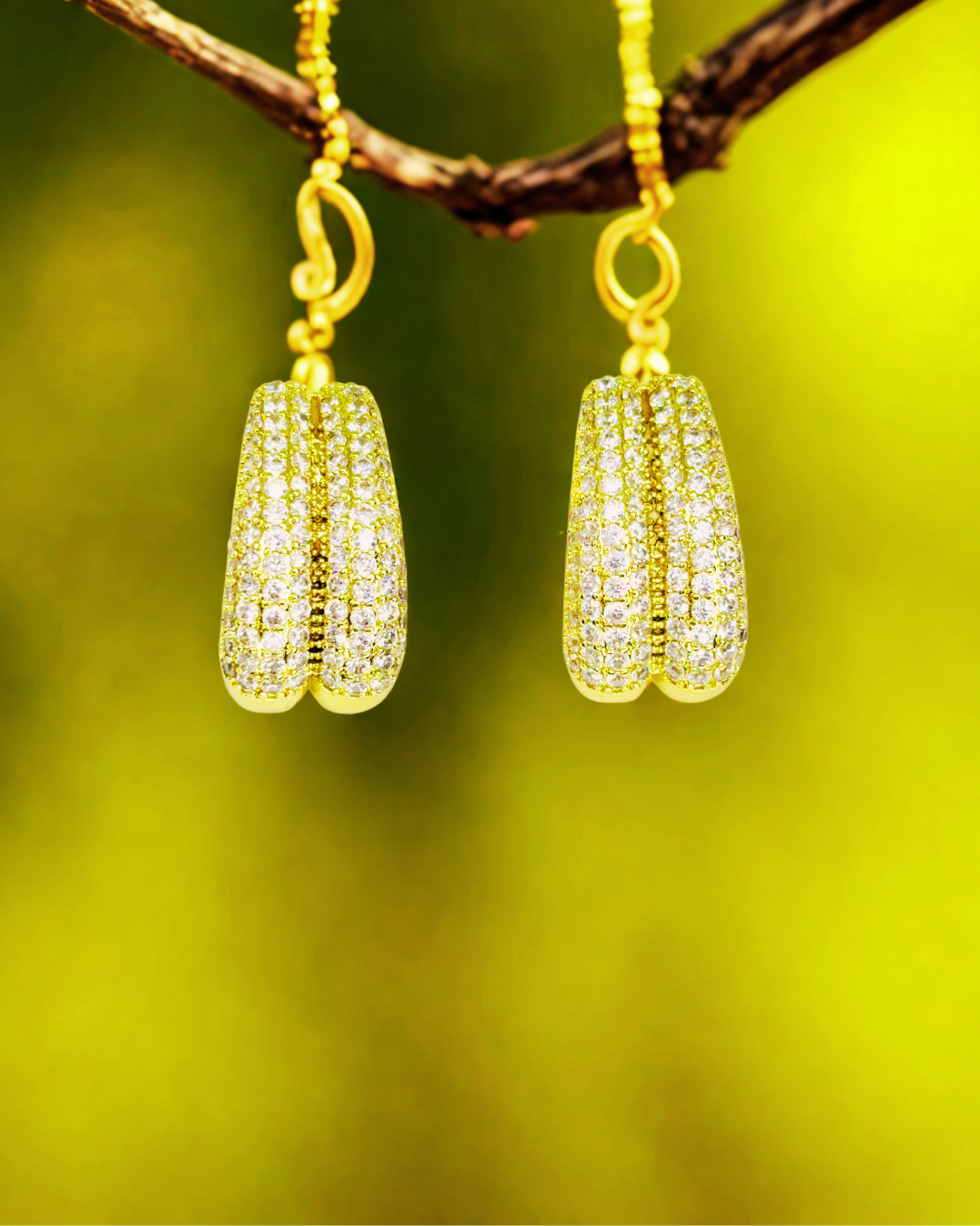 Golden Luxe Hug Hoops Earrings