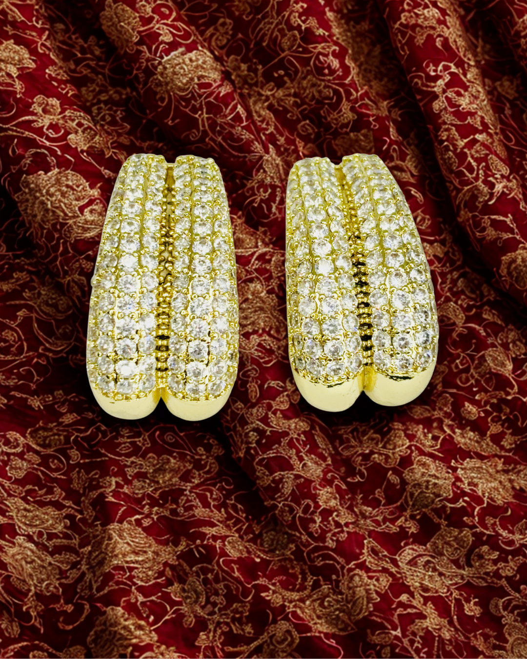 Golden Luxe Hug Hoops Earrings