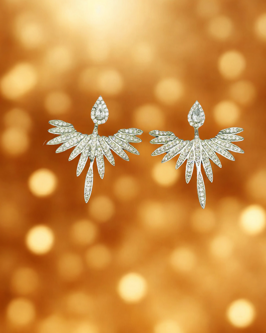 Phoenix Wing Stud Earrings.