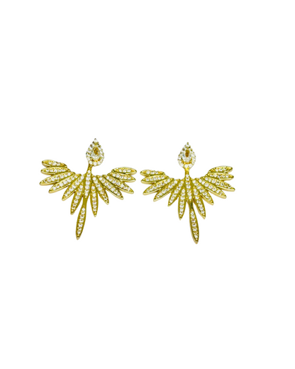 Phoenix Wing Stud Earrings.