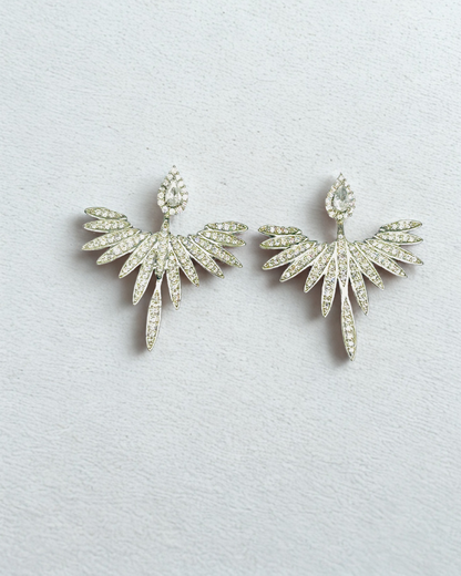 Phoenix Wing Stud Earrings.