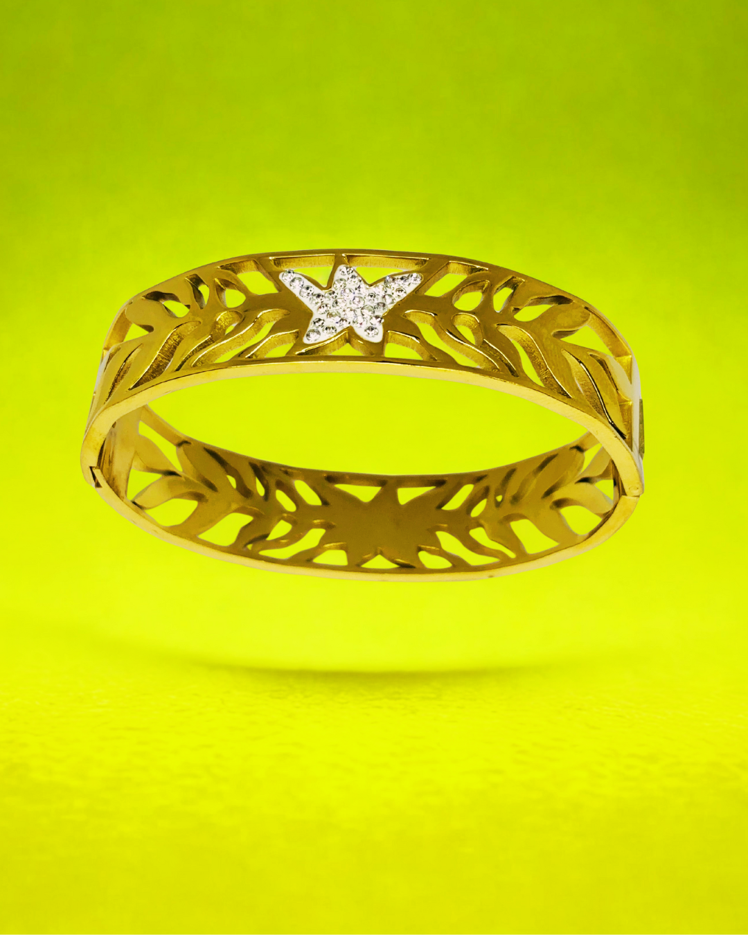 Butterfly Cutwork Gold Korean Bracelet