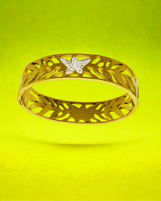 Butterfly Cutwork Gold Korean Bracelet