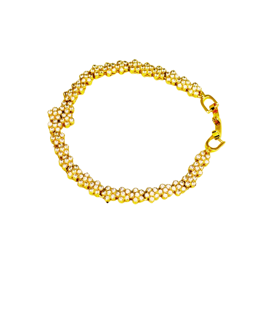 Golden And Silver Bloom Bracelet