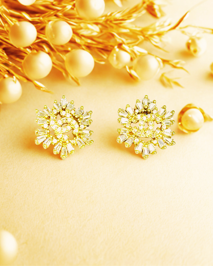 Celestial Halo Studs Earrings