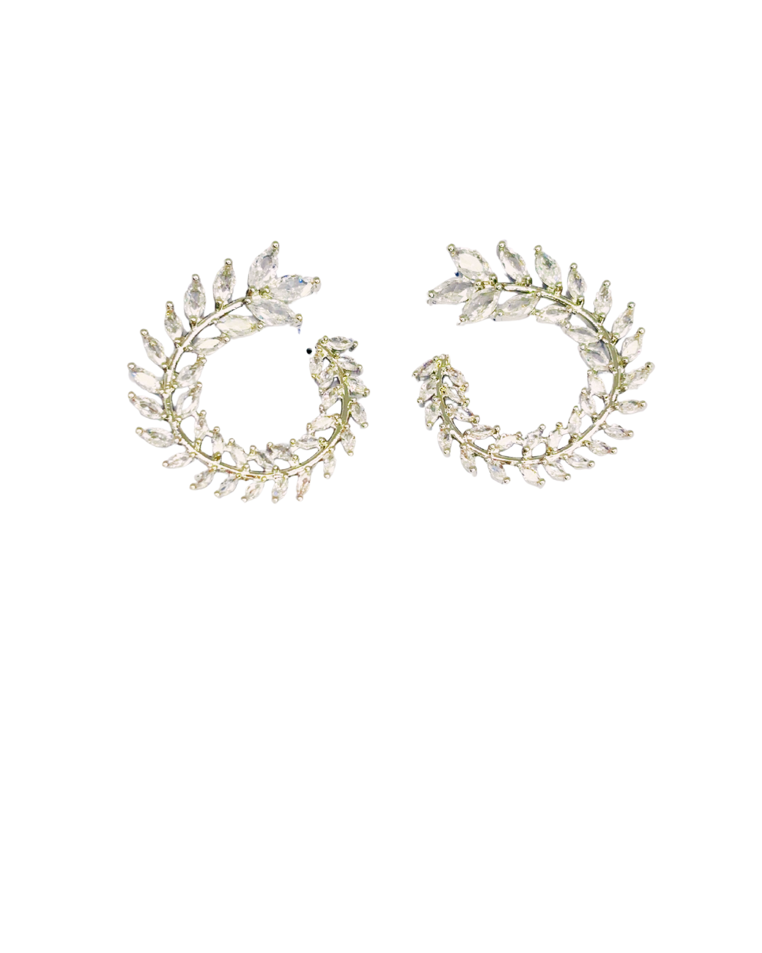 Golden And Silver Vine Hoops