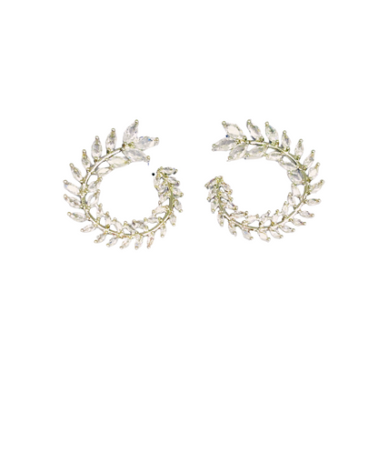 Golden And Silver Vine Hoops