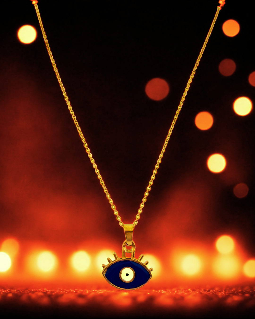 Royal Evil Eye Korean Pendant Necklace