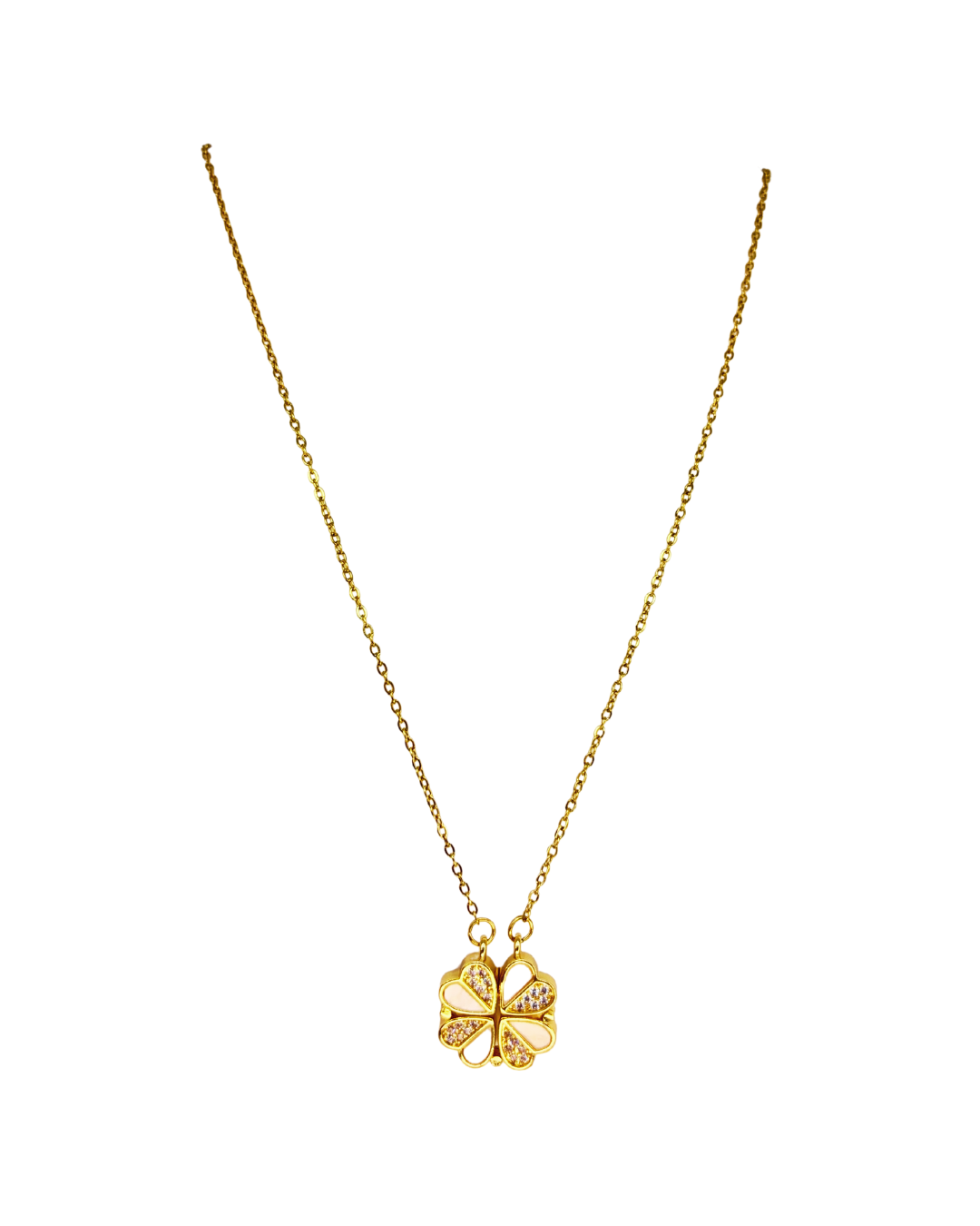 Lucky Clover Magnet KoreanPendant Necklace