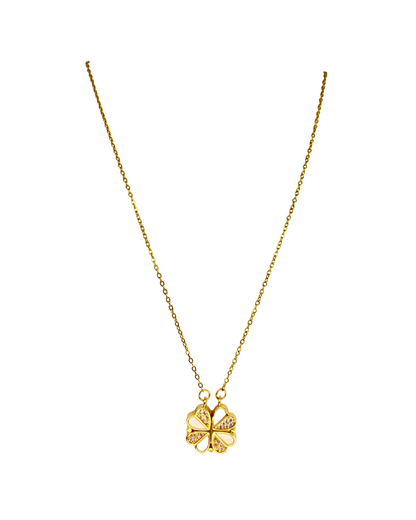 Lucky Clover Magnet KoreanPendant Necklace
