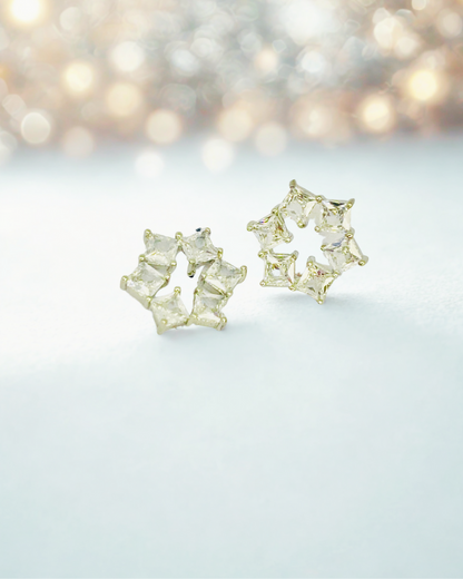 Crystal Crown Wreath Studs