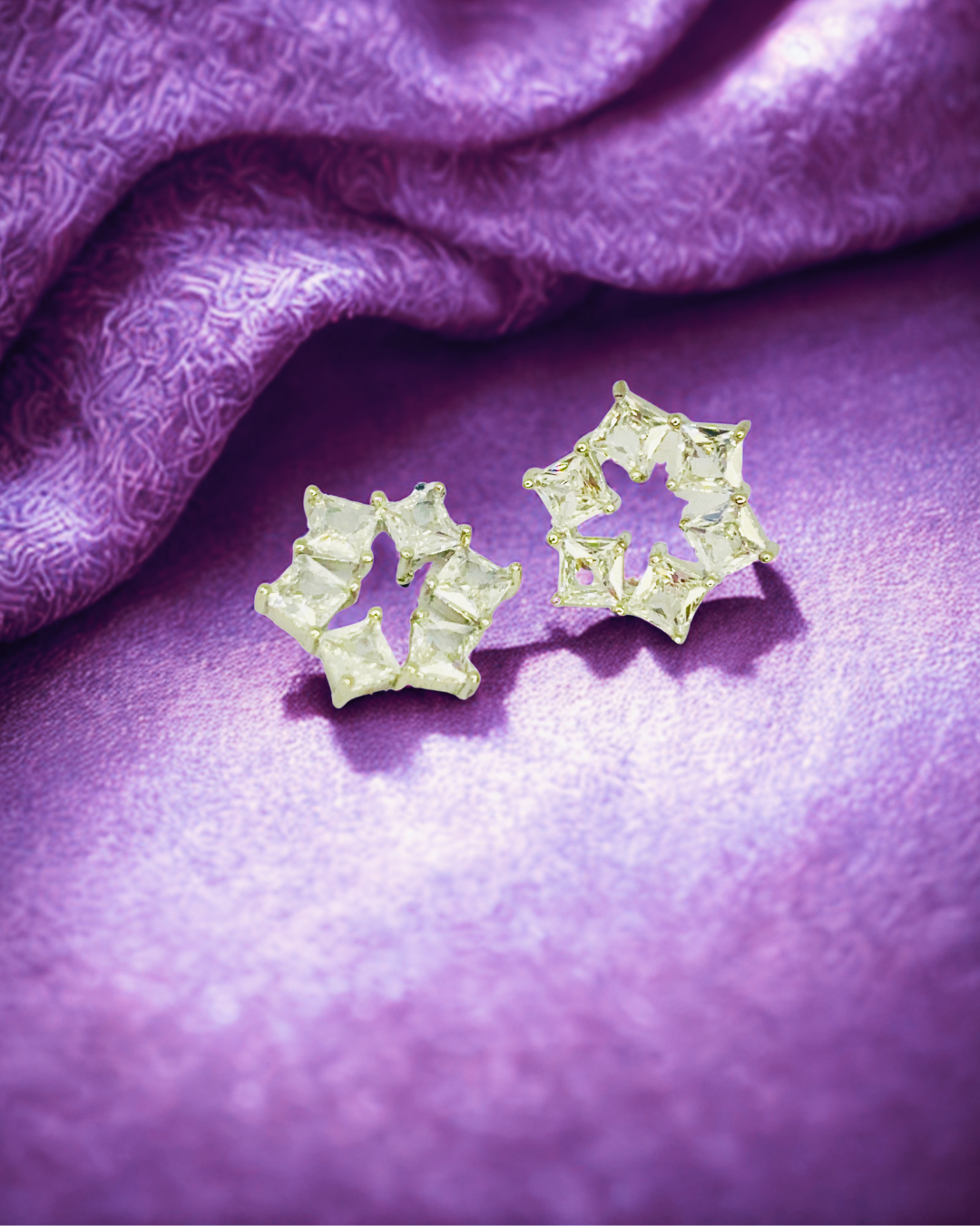 Crystal Crown Wreath Studs