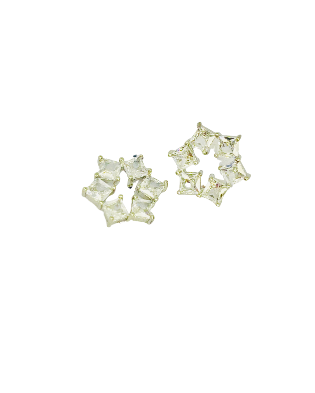 Crystal Crown Wreath Studs
